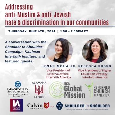 Shoulder to Shoulder: Addressing Anti-Muslim & Anti-Jewish Hate & Discrimination in Our Communities
